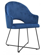 Tapicerowany fotel z podłokietnikami Jorti 4X - 68 kolorów w sklepie Edinos.pl