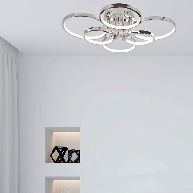 Nowoczesna lampa sufitowa pierścienie LED EXX258-Solima