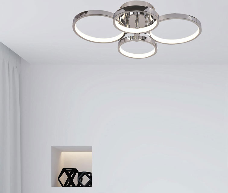 Nowoczesna lampa sufitowa pierścienie LED EXX259-Solima