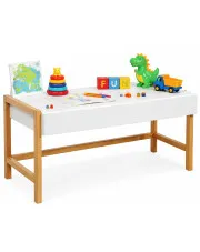 Białe biurko scandi dla dzieci i młodzieży - Erno 5X w sklepie Edinos.pl