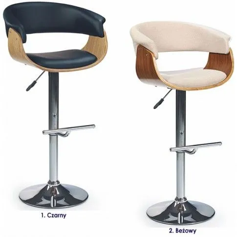 Zdjęcie beżowy hoker obrotowy, orzech Provence | Edinos.pl