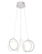 Biała spiralna lampa wisząca LED - S006-Uvex w sklepie Edinos.pl