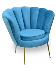 Fotel wypoczynkowy w stylu glamour - Beweris 40 kolorów w sklepie Edinos.pl
