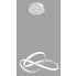 Biała lampa wisząca LED serpentyna - S008-Tinis