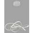 Biała nowoczesna lampa wisząca LED serpentyna S009-Tinis