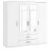Biała pojemna szafa na ubrania Amira 3S