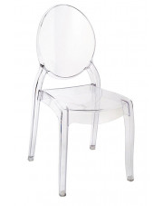 Transparentne krzesło do salonu Pax w sklepie Edinos.pl