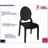 Krzesło do salonu czarne Pax