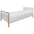 Białe nowoczesne łóżko dziecięce 80x90 cm Benny 2X