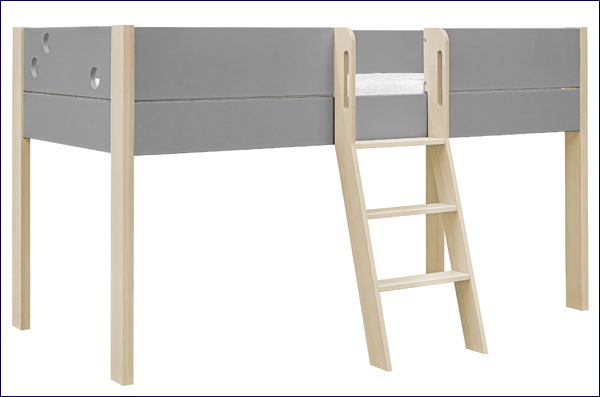 Minimalistyczne podniesione łóżko antrasola dla dzieci Erno 3X