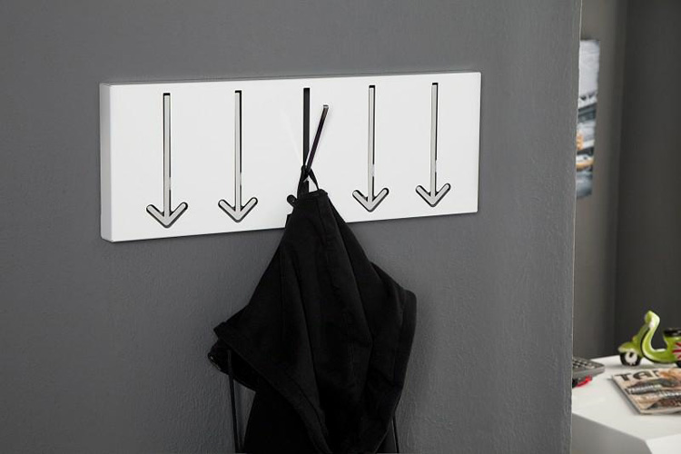 Produkt Biały wieszak ścienny do przedpokoju - Blanco - zdjęcie numer 2