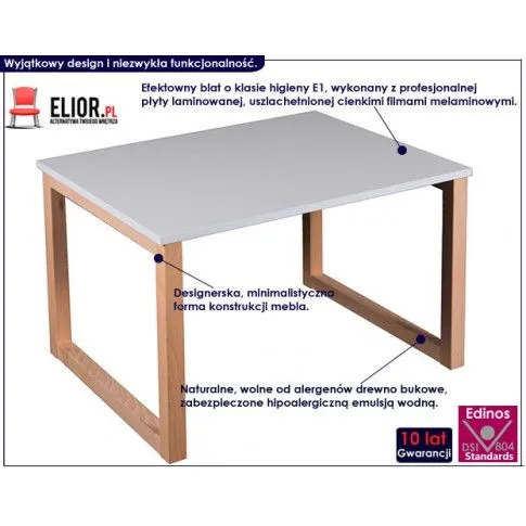 Fotografia Kwadratowy stolik kawowy Zeppen z kategorii Inne stoliki kawowe