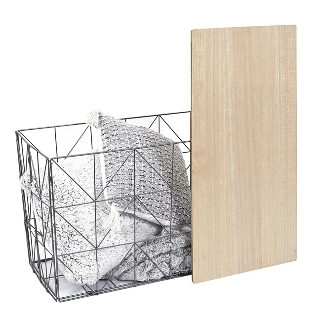 Czarny stolik Forgi składany - kosz