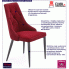 Bordowe pikowane krzesło Roni