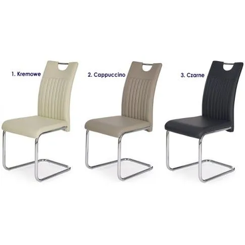 Zdjęcie kremowe krzesło tapicerowane Visar | Edinos.pl