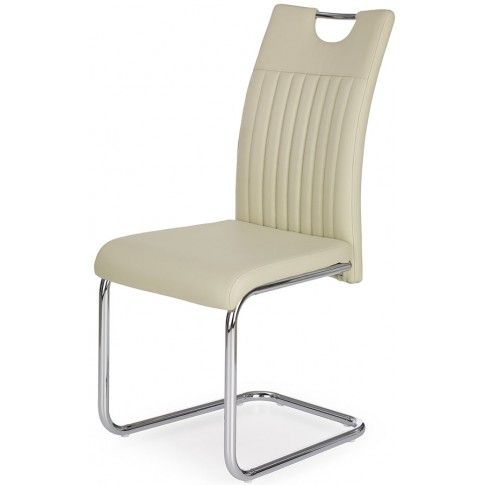 Zdjęcie produktu Krzesło tapicerowane Noxin - kremowe.