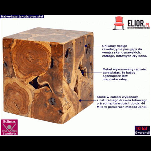 Stolik kawowy drewniany Lisara 3X