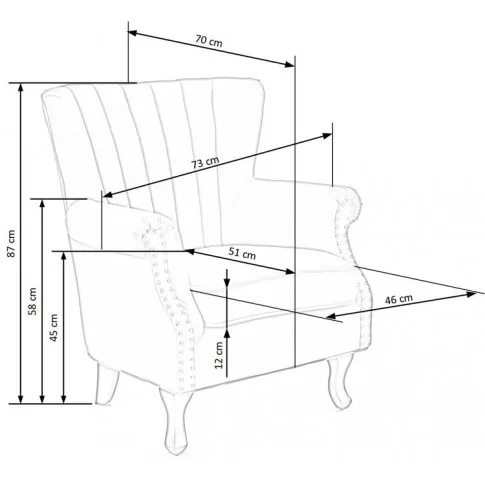 wymiary fotela wypoczynkowego