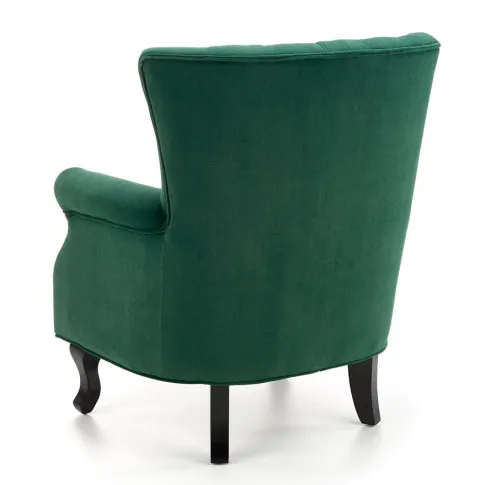 Zielony fotel wypoczynkowy Romes