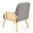 Drewniany fotel w stylu vintage Bonar 2X