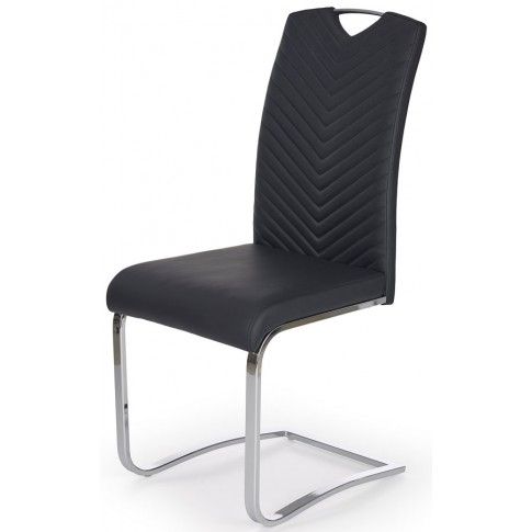 Zdjęcie produktu Krzesło tapicerowane Ruten - czarne.