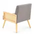 Szary fotel w stylu vintage Bonar 3X