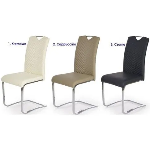 Zdjęcie kremowe krzesło tapicerowane Roza | Edinos.pl