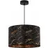 Czarno-złota okrągła lampa wisząca glamour S017-Torsa