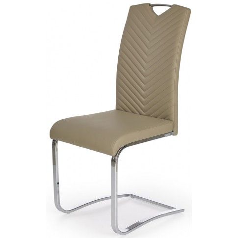 Zdjęcie produktu Krzesło tapicerowane Ruten - cappuccino.