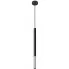 Czarno-srebrna lampa wisząca tuba - S020-Clorins w sklepie Edinos.pl