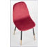 Designerskie bordowe krzesło do salonu Oslo