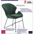 Zielone krzesło w stylu lofrowym Empiro 