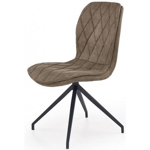 Zdjęcie produktu Stylowe tapicerowane krzesło Gimer - beżowe.