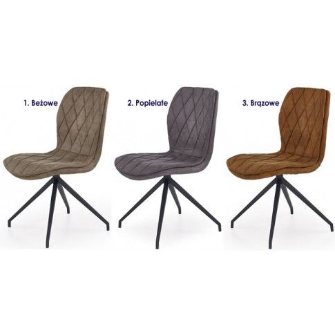 Zdjęcie beżowe krzesło w industrialnym stylu Gimer - sklep Edinos.pl