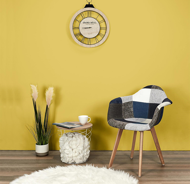 Druciany stolik kawowy Cubir biały - do salonu