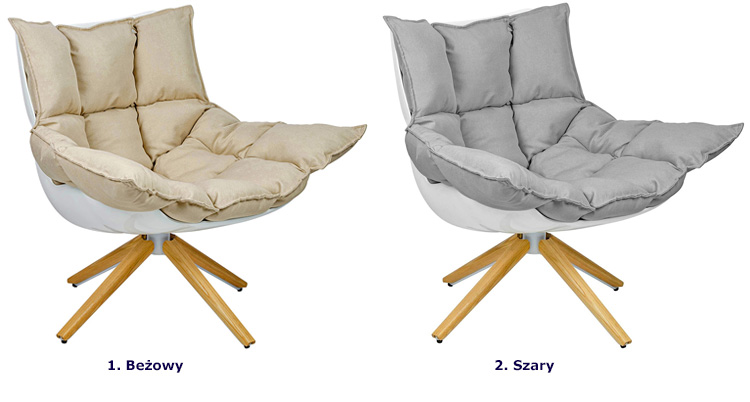 Produkt Szary fotel wypoczynkowy z poduszką - Soros - zdjęcie numer 2