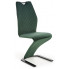 Zielone pikowane nowoczesne krzesło - Riko