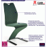 Zielone krzeslo w stylu nowoczesnym Riko