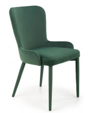 Zielone nowoczesne krzesło tapicerowane - Elso w sklepie Edinos.pl