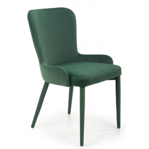 Zielone krzesło do salonu Elso