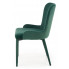 Zielone tapicerowane krzesło Elso