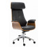 Czarny tapicerowany fotel biurowy Teslo 3X