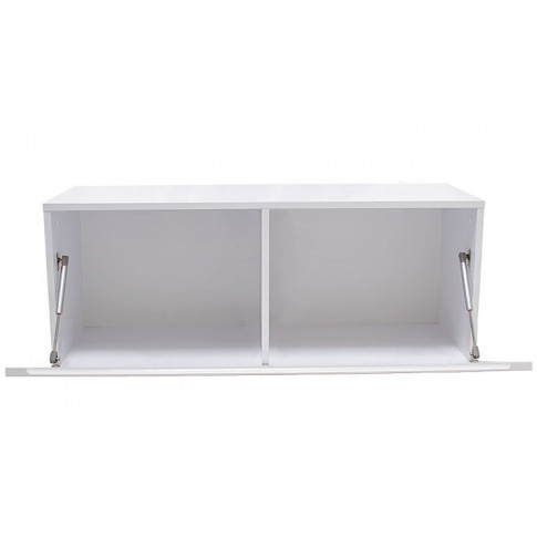 Biała minimalistyczna szafka RTV 100 cm  Nevika 2X