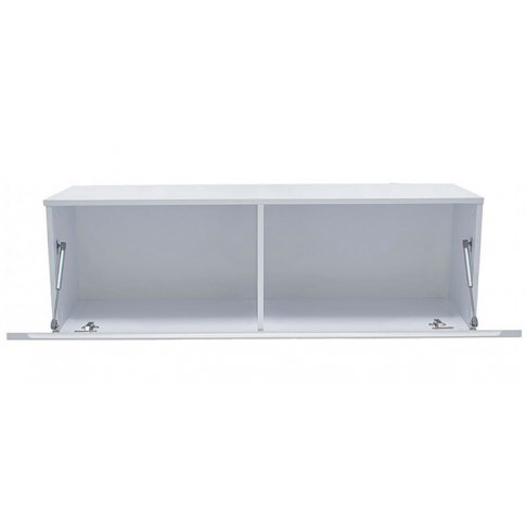 Biała minimalistyczna szafka RTV 120 cm Nevika 3X