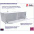 Biała nowoczesna wisząca szafka RTV 120 cm Nevika 3X