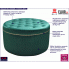 Zielona pufa glamour Bilena 2X