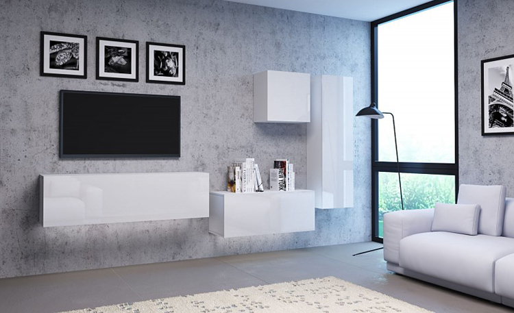 Wizualizacja z szafką wiszącą Vicky 7X