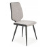 Szare nowoczesne krzesło tapicerowane Tigro