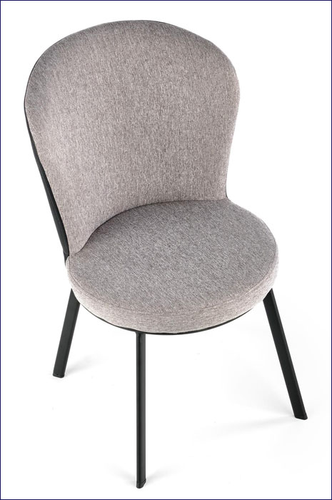 Szare tapicerowane krzesło do jadalni Narso