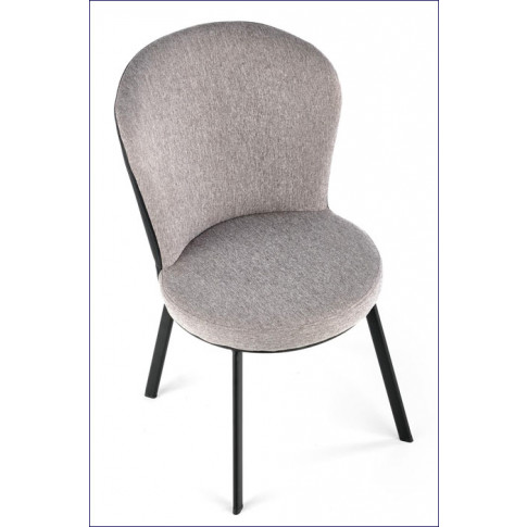 Komfortowe szare krzesło Narso